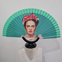 Abanico SF-1042 Frida Kalo Verde