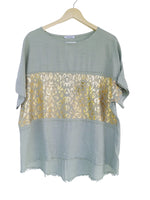 BLUSA DE ESTAMPADO ANIMAL PRINT VERDE 22970