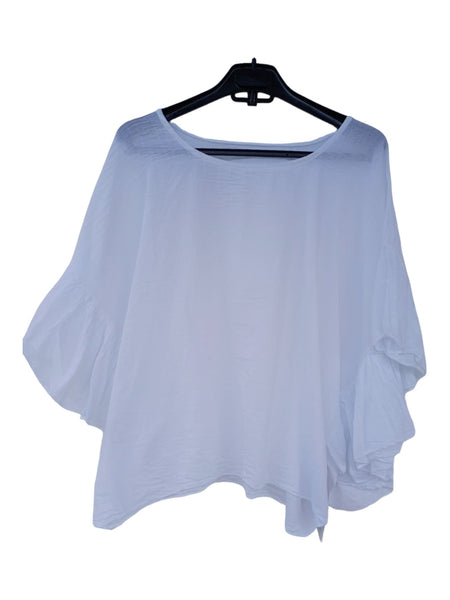 BLUSA CORTA COLOR BLANCO 31280