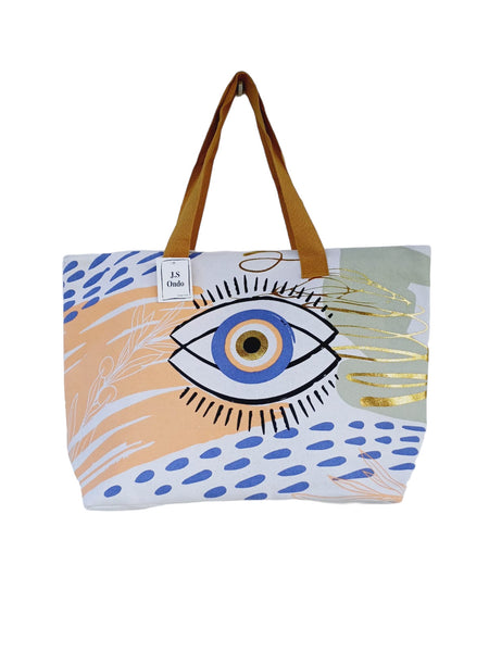 Bolso playero de ojo turco naranja STB-562