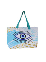 Bolso playero de ojo turco azul STB-562