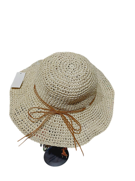 Sombrero Beige tejido