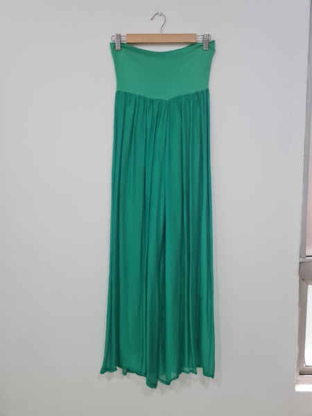 Pantalón Seda verde  5223