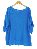 Blusa  lino manga larga 80502