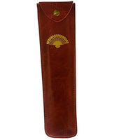 Estuche  abanico cuero 700350-1