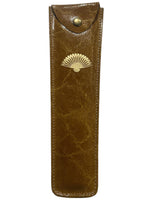 Estuche  abanico cuero 700350-1
