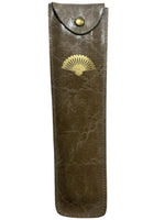 Estuche  abanico cuero 700350-1