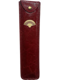 Estuche  abanico cuero 700350-1