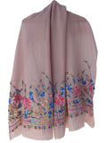 Chalina con flores bordadas 02