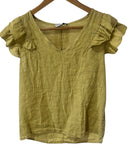 Blusa manga sisa volantes 11172