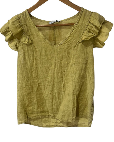 Blusa manga sisa volantes 11172
