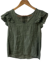 Blusa manga sisa volantes 11172
