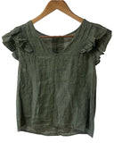 Blusa manga sisa volantes 11172