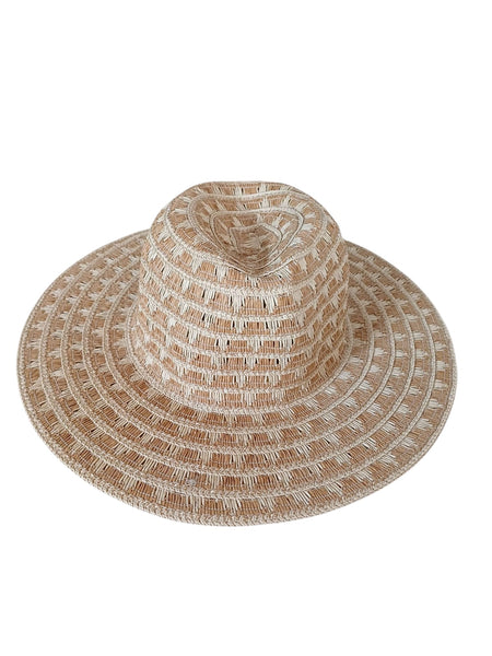 Sombrero tejido colore beige y camel HAT YG17