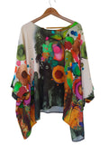 Blusa manga corta 886533 Estampado acuarela