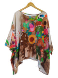 Blusa manga corta 886533 Estampado acuarela