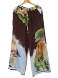 Pantalón estampado acuarela 866373